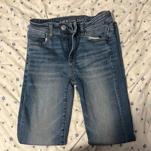 Super stretch American eagle skinny jeans